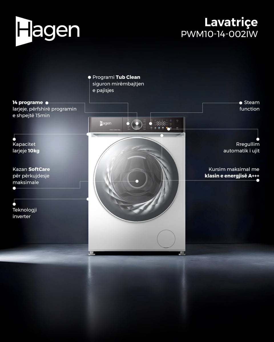 LAVATRIÇE HAGEN PWM1014002IW 10KG Electromagic
