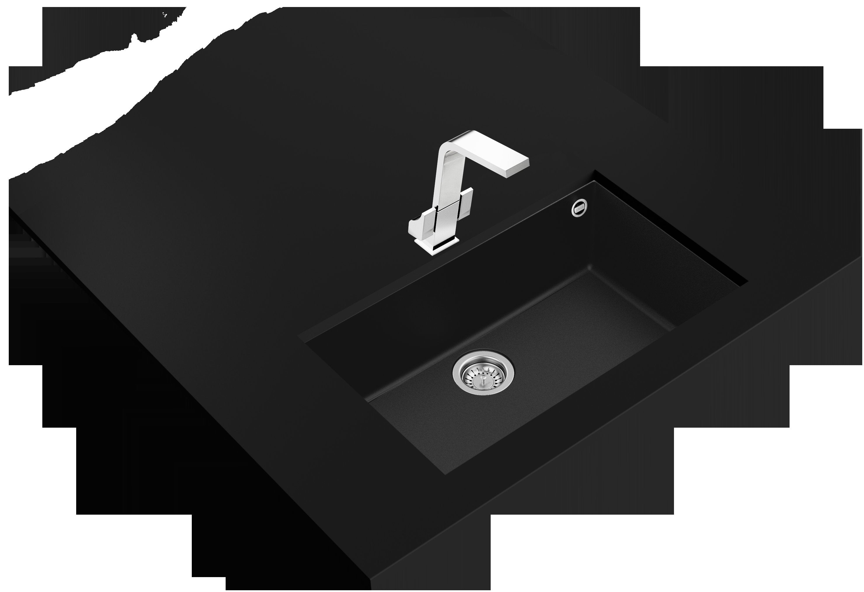 LAVAPJATE GRANITI INKASO TEKA SQUARE 72.40 TG Black