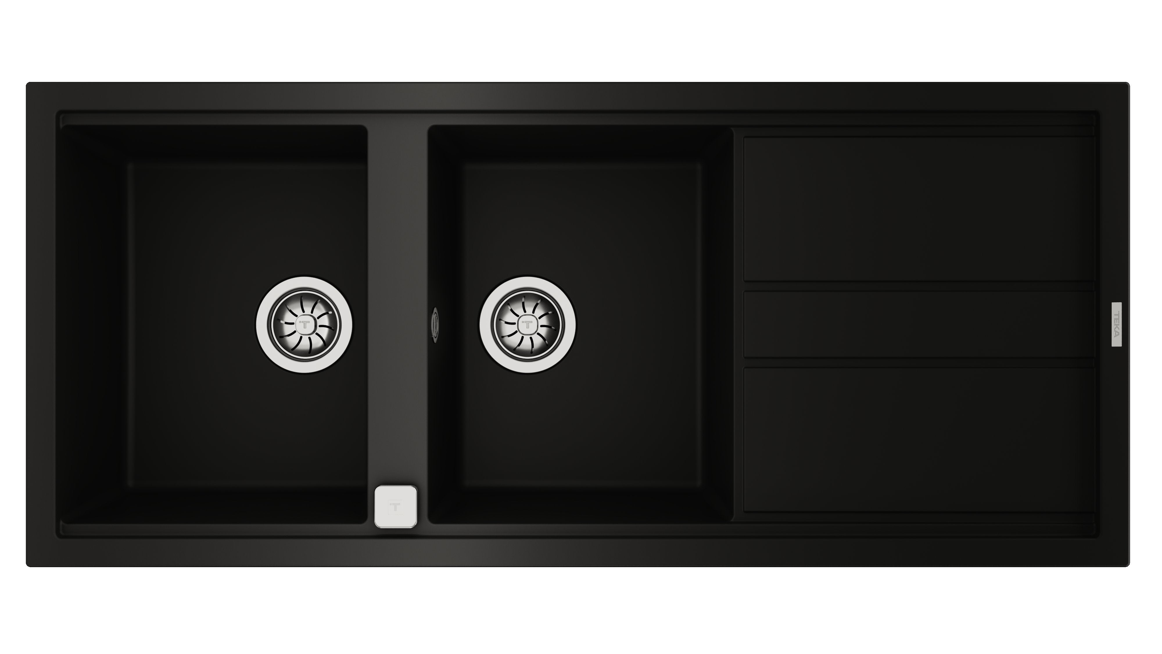 LAVAPJATE GRANITI TEKA NOVA 80 B-TG 2B 1D Black