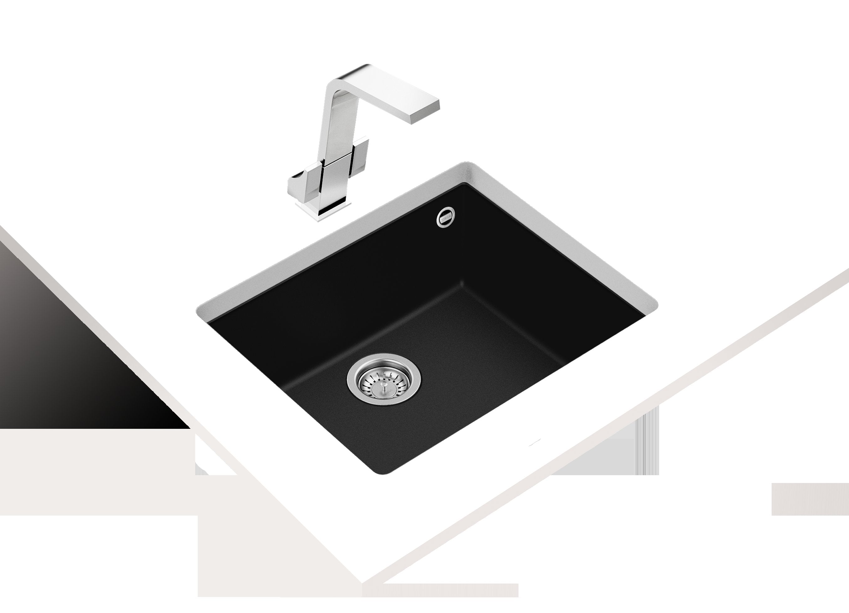 LAVAPJATE GRANITI INKASO TEKA SQUARE 50.40 TG Black