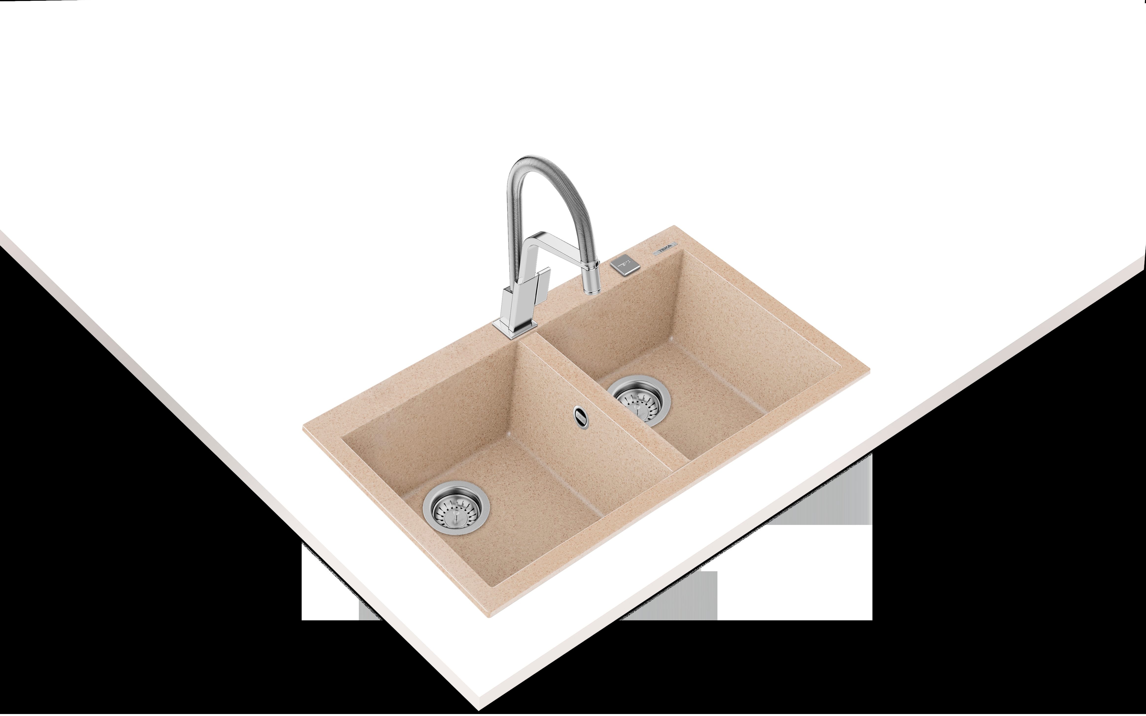 LAVAPJATE GRANITI TEKA FORSQUARE 2B 790 TG Avena beige