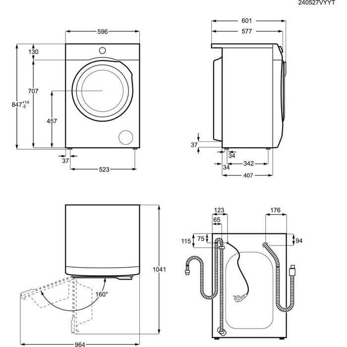 LAVATRICE AEG LFR6D844E 8KG