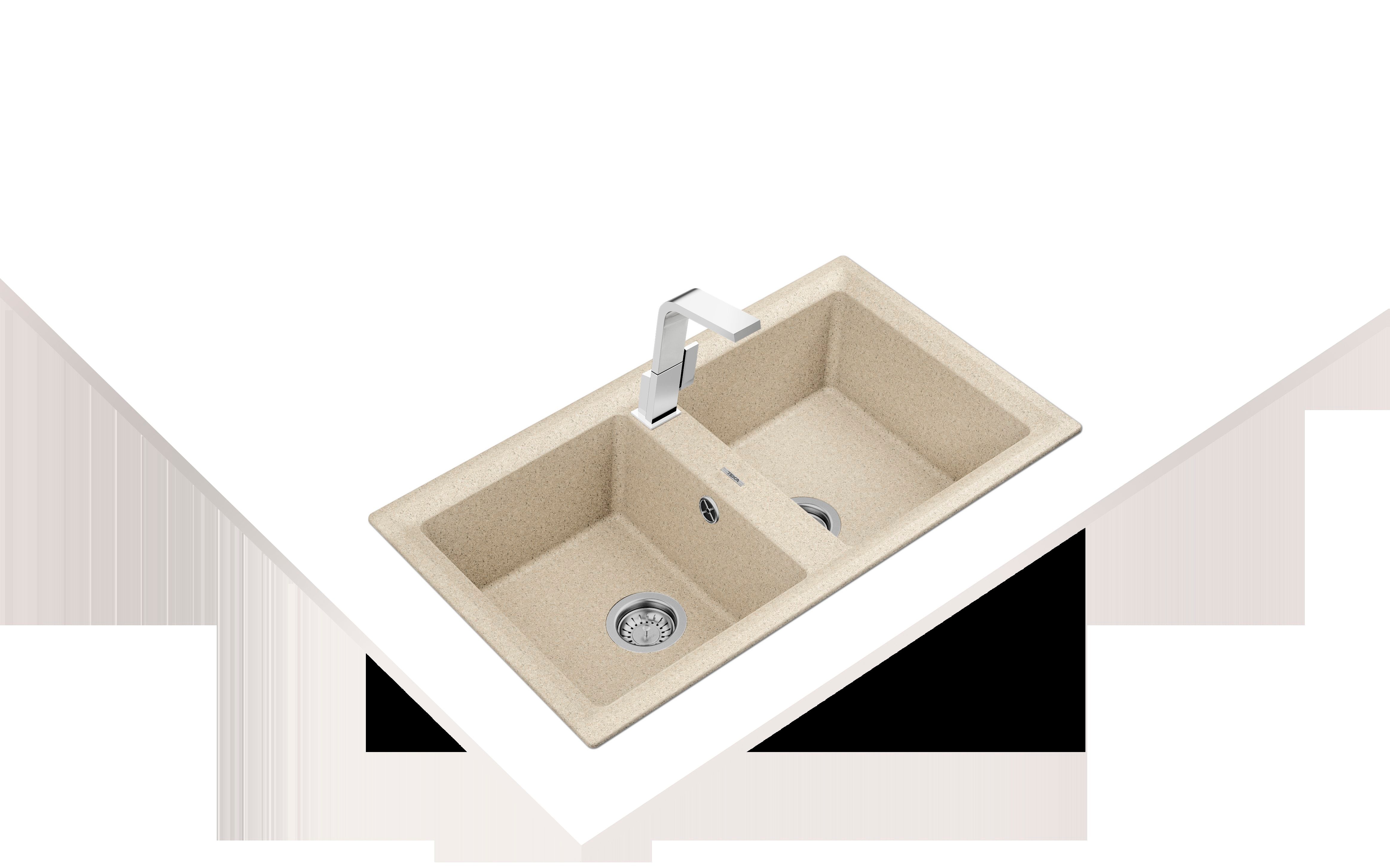 LAVAPJATE GRANITI TEKA STONE 90 B-TG 2B Sand Beige