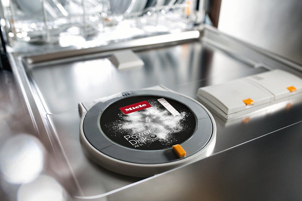 Set detergjent për lavastovilje 4x (PowerDisk, DishClean, kripë, Rinse Aid) - Miele