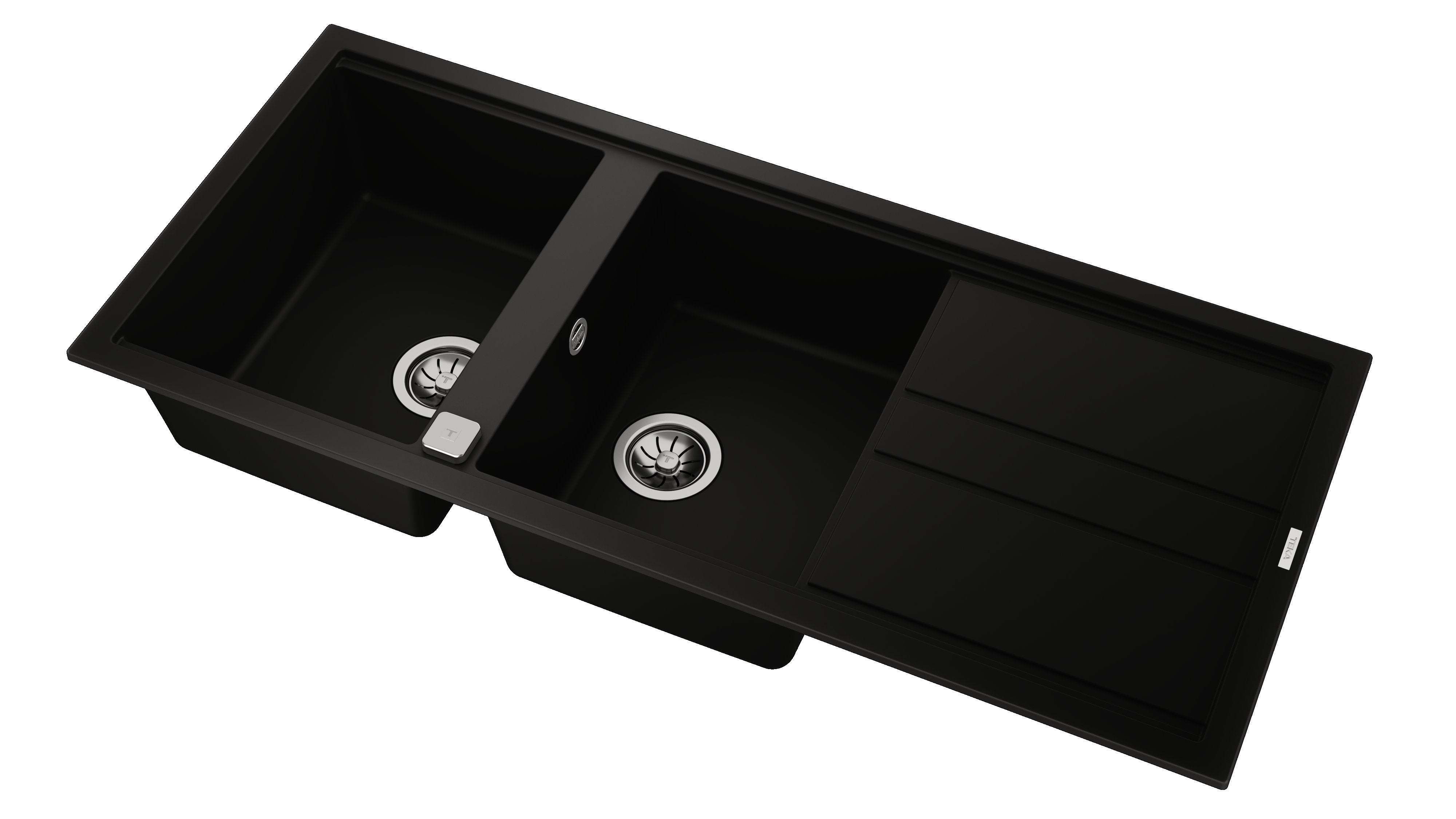 LAVAPJATE GRANITI TEKA NOVA 80 B-TG 2B 1D Black