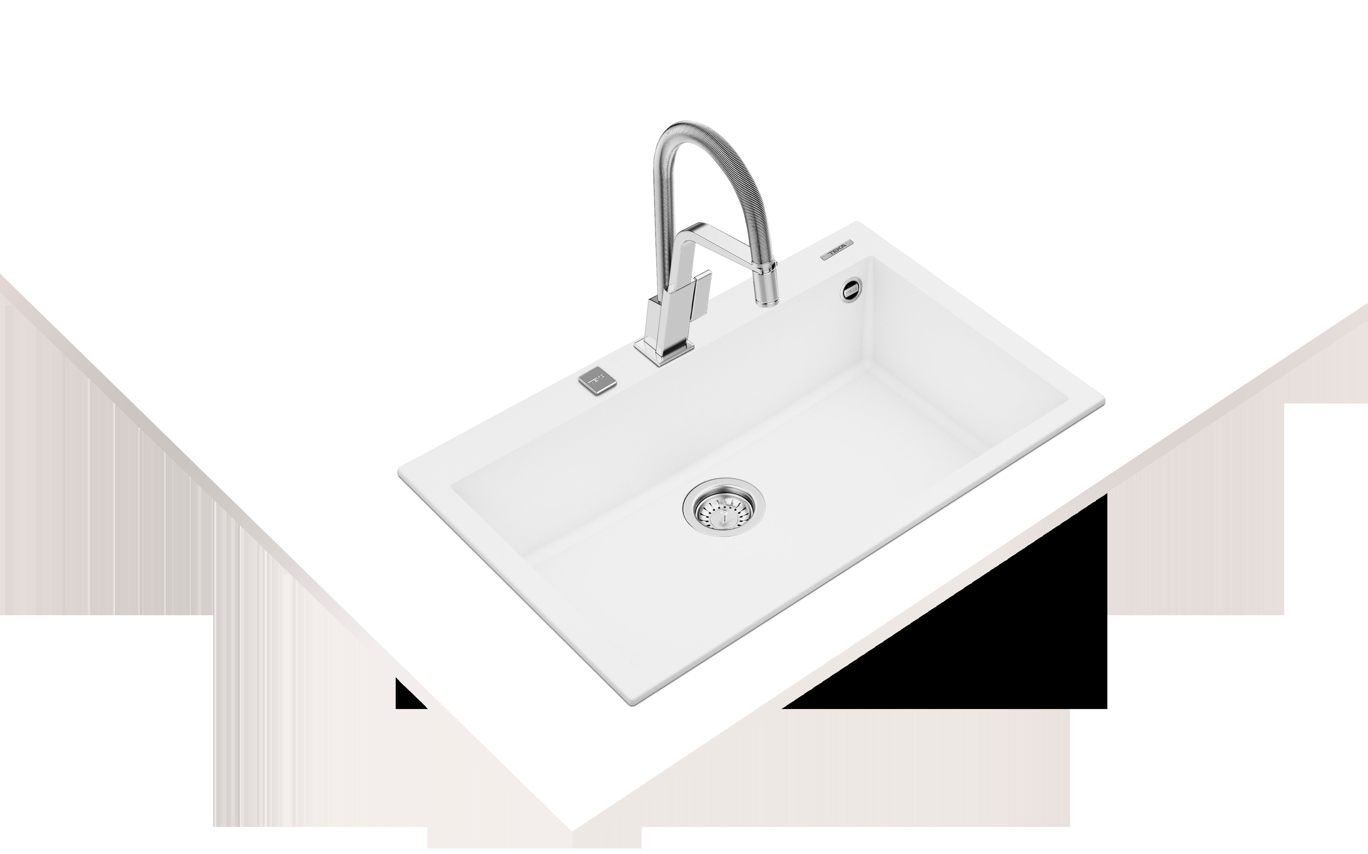 LAVAPJATE GRANITI TEKA FORSQUARE 72.40 TG Artic white
