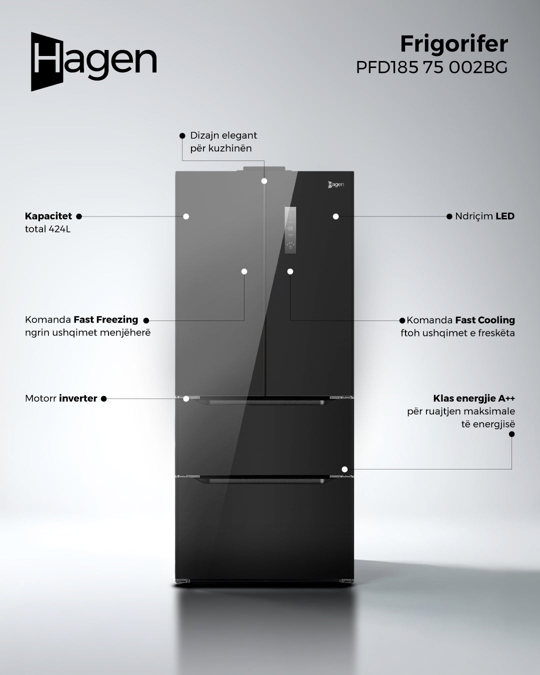 FRIGORIFER HAGEN PFD185-75-002BG