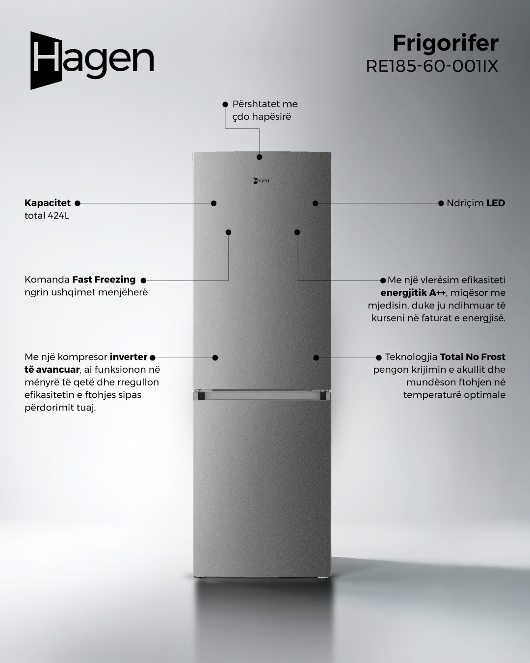 FRIGORIFER HAGEN RE185-60-001IX