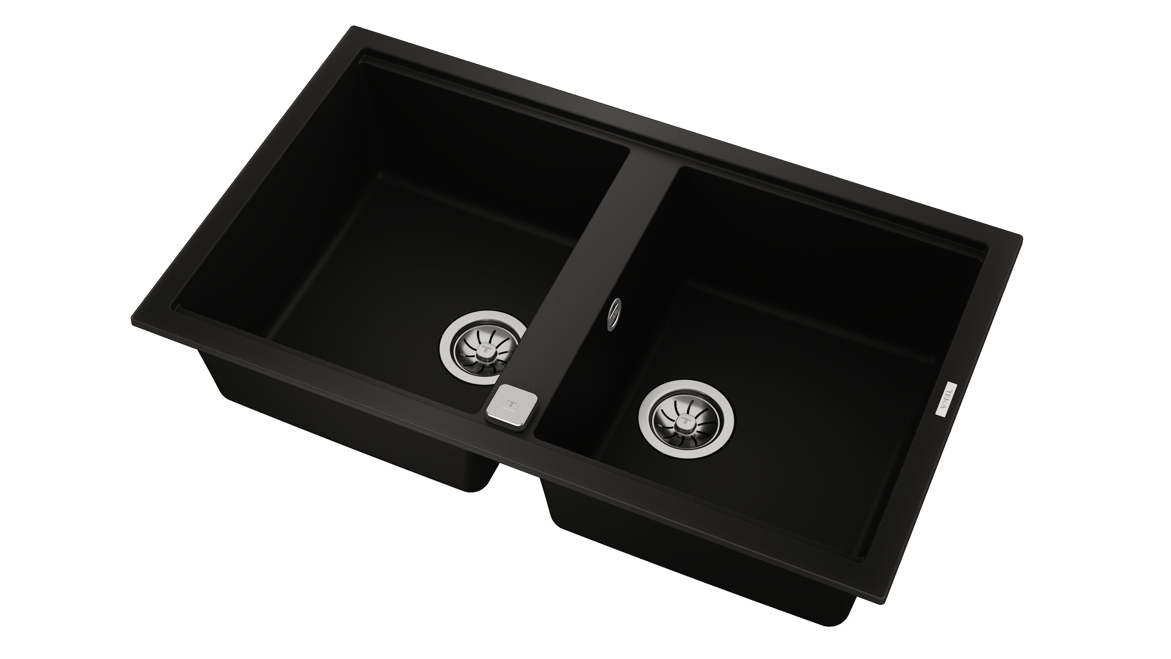 LAVAPJATE GRANITI TEKA NOVA 90 B-TG 2B Black