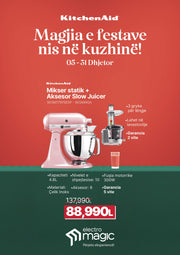 MIKSER STATIK-5KSM175PSESP + AKSESOR SLOW JUICER -5KSM1JA