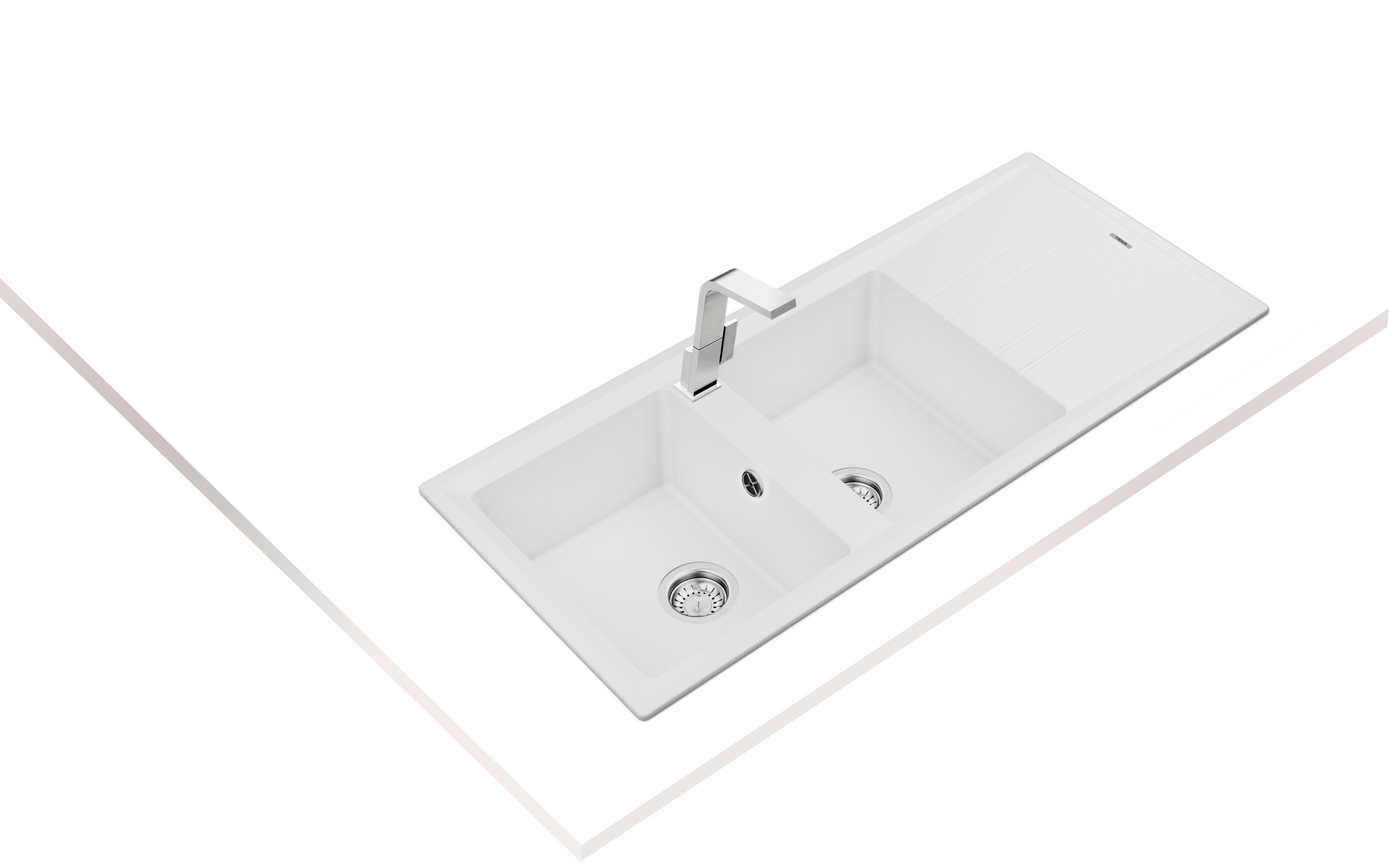 LAVAPJATE GRANITI TEKA STONE 80 B-TG 2B 1D White
