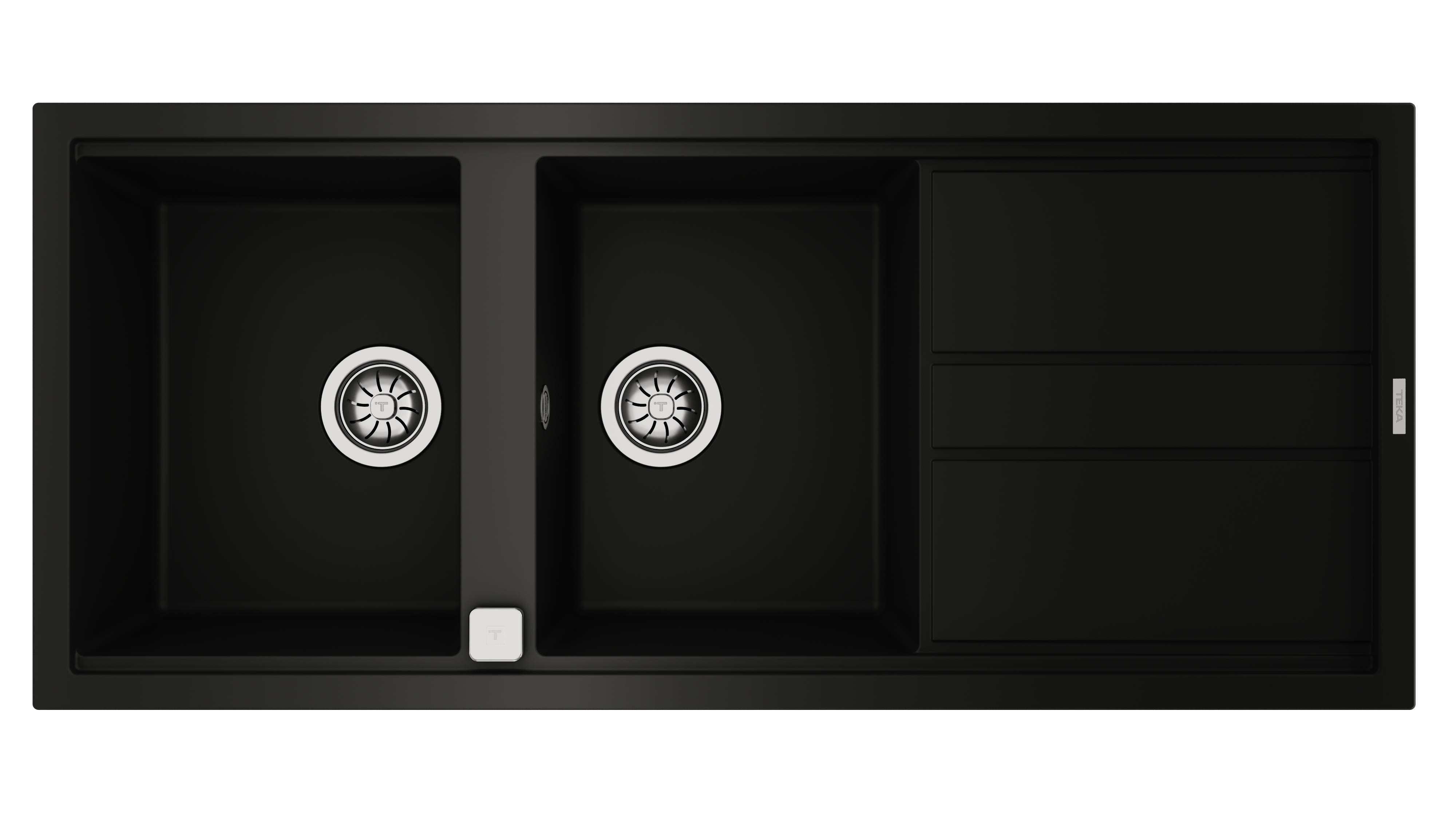 LAVAPJATE GRANITI TEKA NOVA 80 B-TG 2B 1D Black
