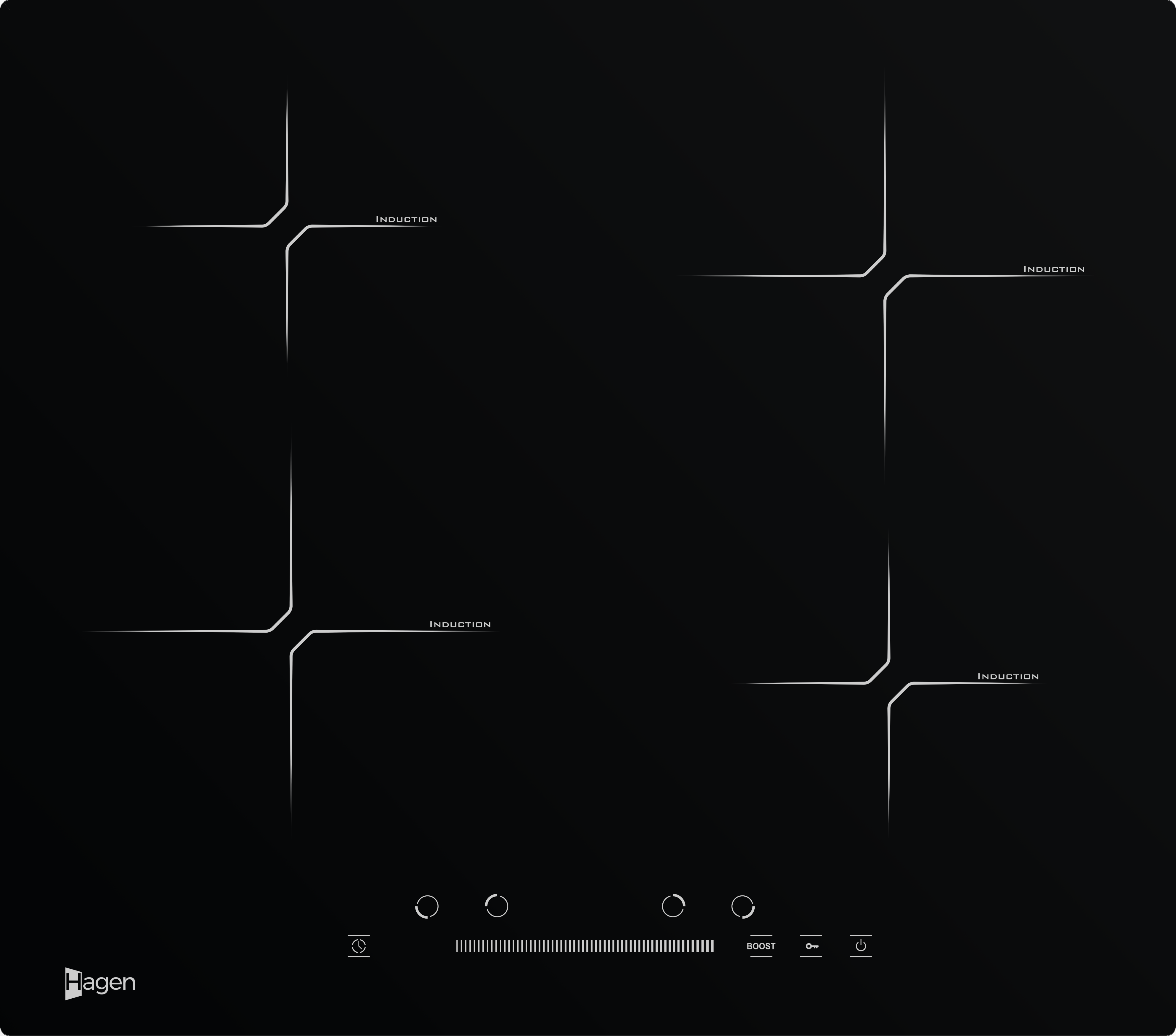 PIANURE ME INDUKSION  HAGEN PHBI-60-TC002 60CM