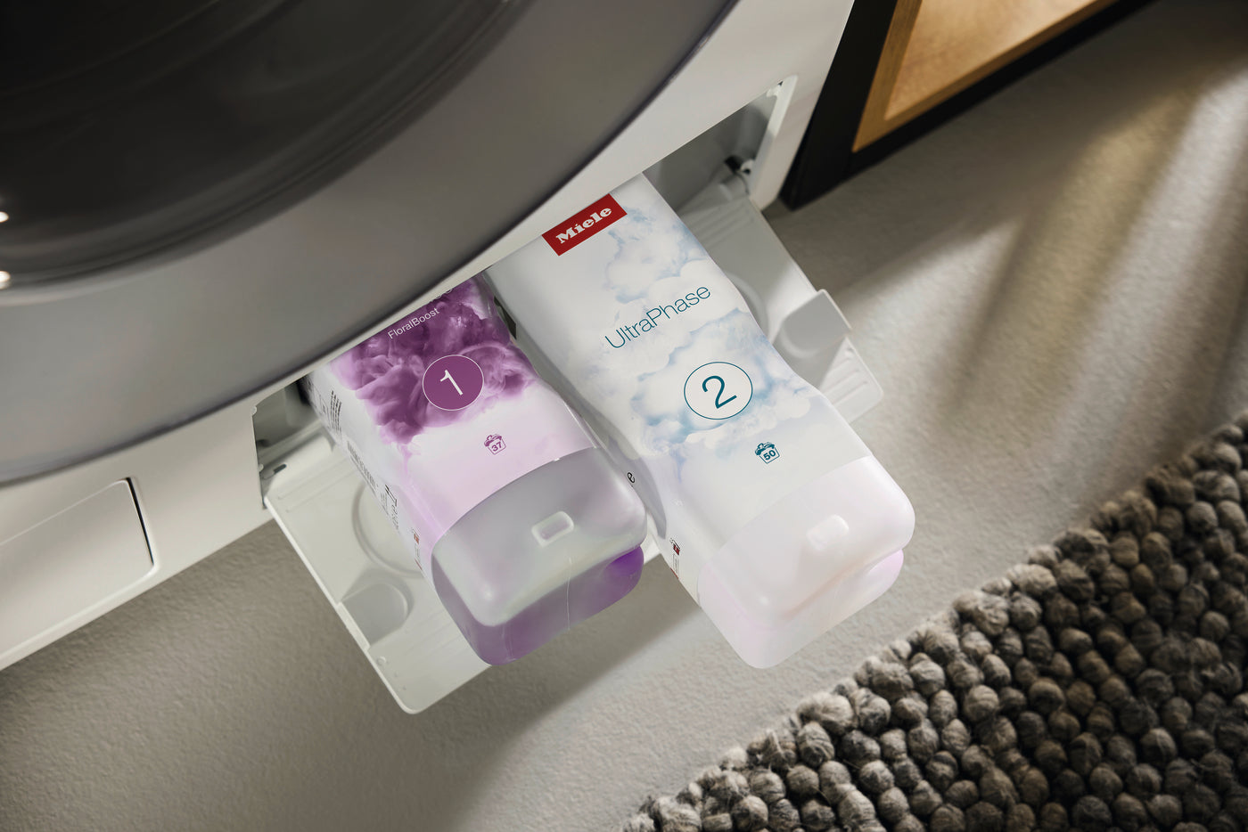Set detergjent për lavatriçe UltraPhase1 FloralBoost 3x dhe UltraPhase2 3x - Miele