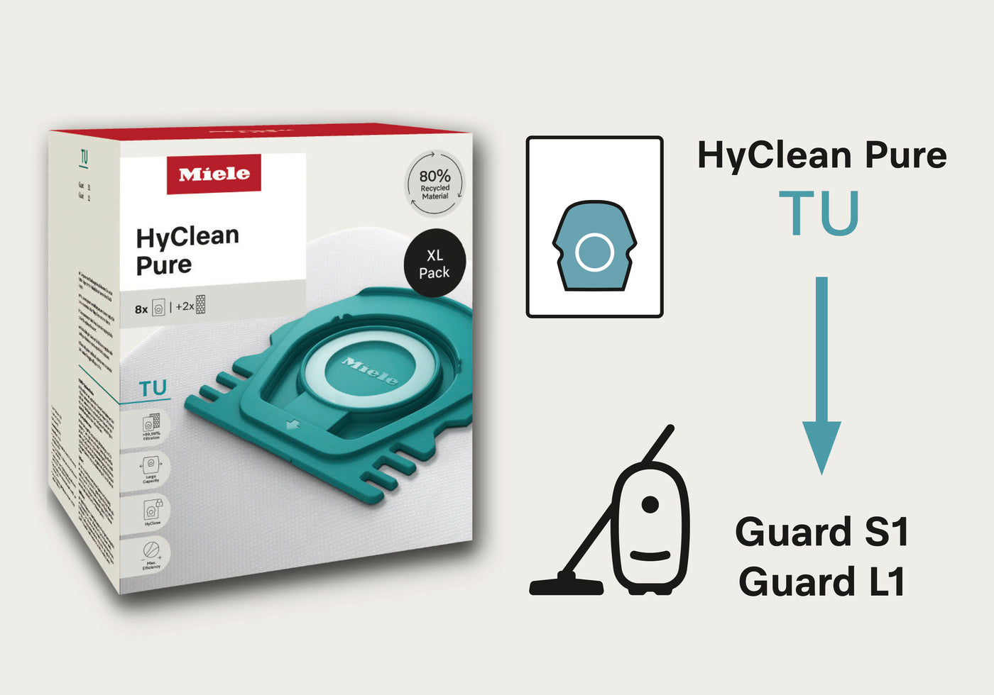 Qese fshese Miele TU HYCLEAN PURE